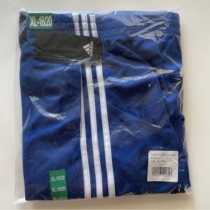 Adidas Youth 2-Pack Athletic Pull-On Shorts Boys Size XL Black/Blue NWT